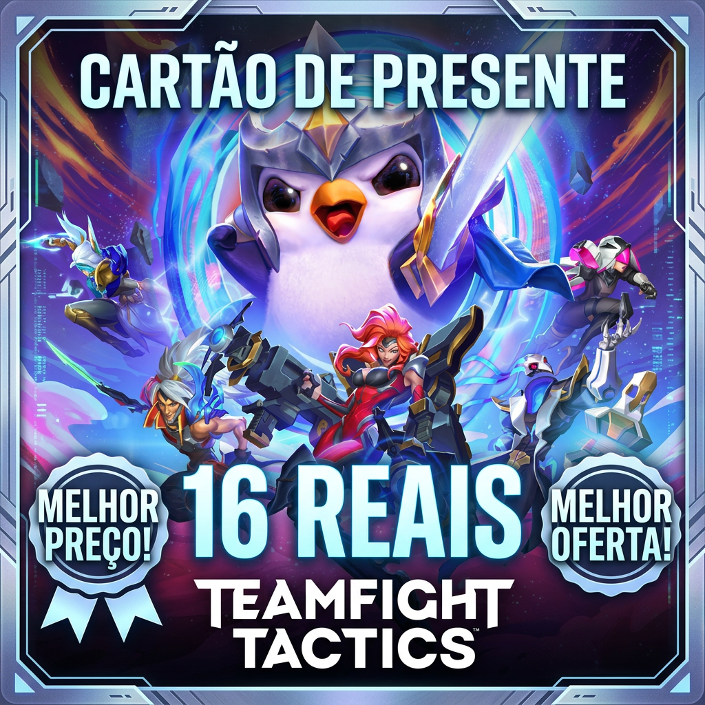 🌙 Um novo brilho no tabuleiro — R$ 16 em Gift Card Riot