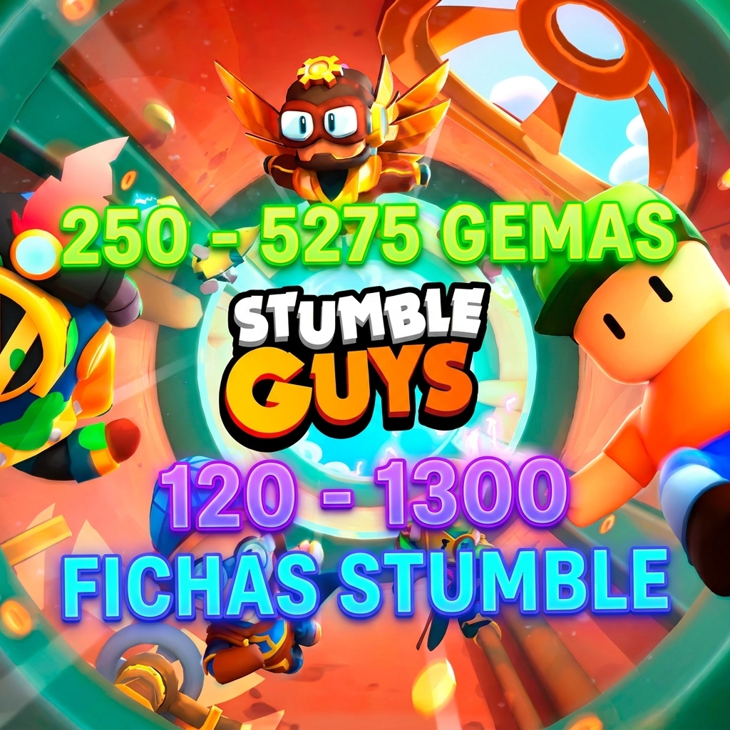 💎 Stumble Guys - Gems e Stumble Tokens por UID | Recarga manual segura 🎮✨ Plataforma