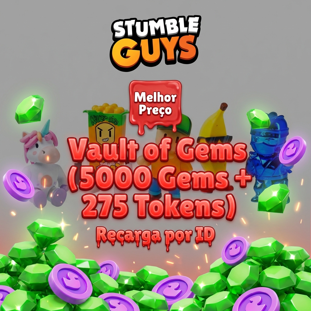 💎 Vault of Gems (5000 + 275) — Stumble Guys 🕹️ Plataforma