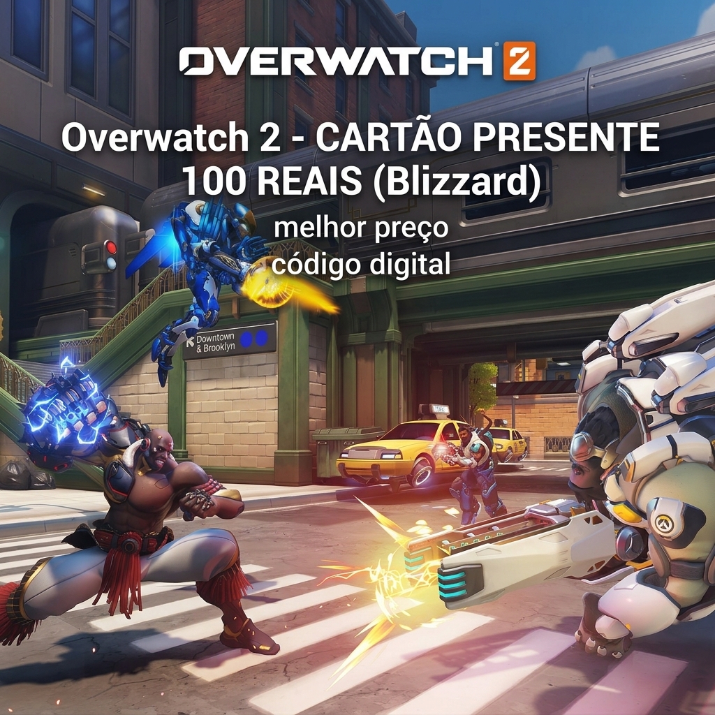🎯 Overvatch 2 100 Reais Blizzard Gift Card - Saldo digital com suporte real 🚀 Cartão-presente