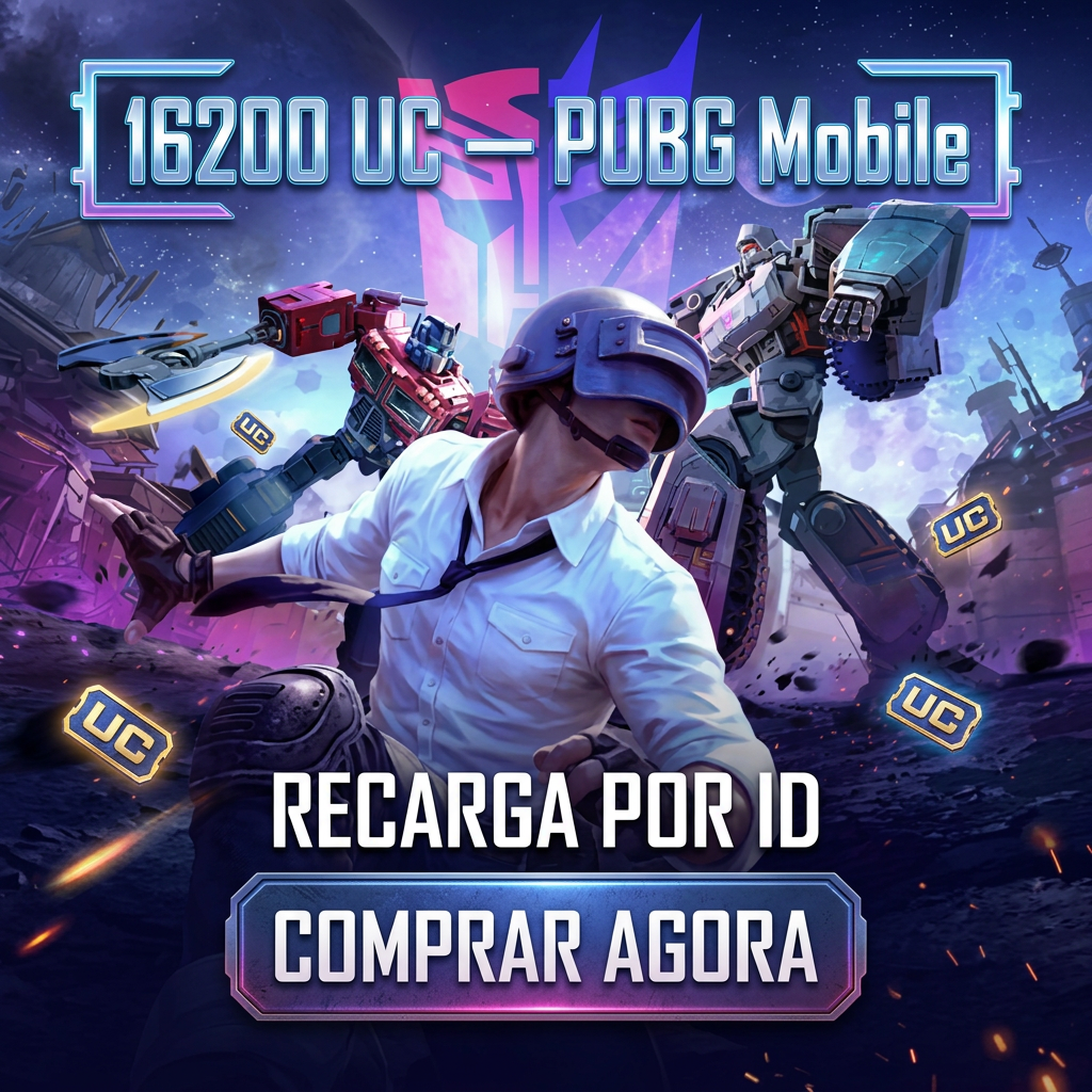 🔥 PUBG Mobile — 16200 UC — Pacote Ultimate (Crédito por Player ID) Moeda