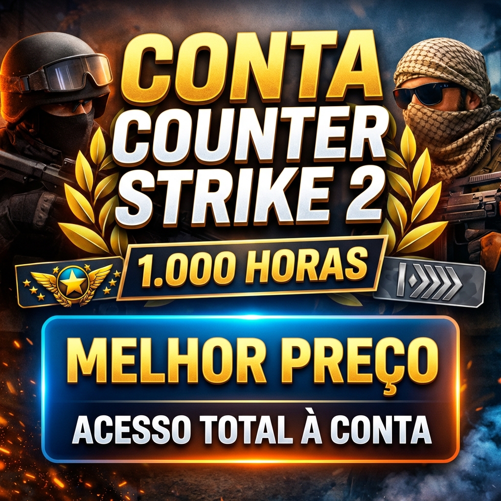 🎯 Conta Steam CS2 — 1000+ h (Entrega manual)