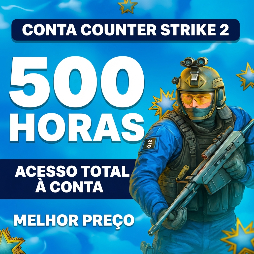 CS2 Full Access — Conta 500+ horas (Vendedor Confiável) ✅