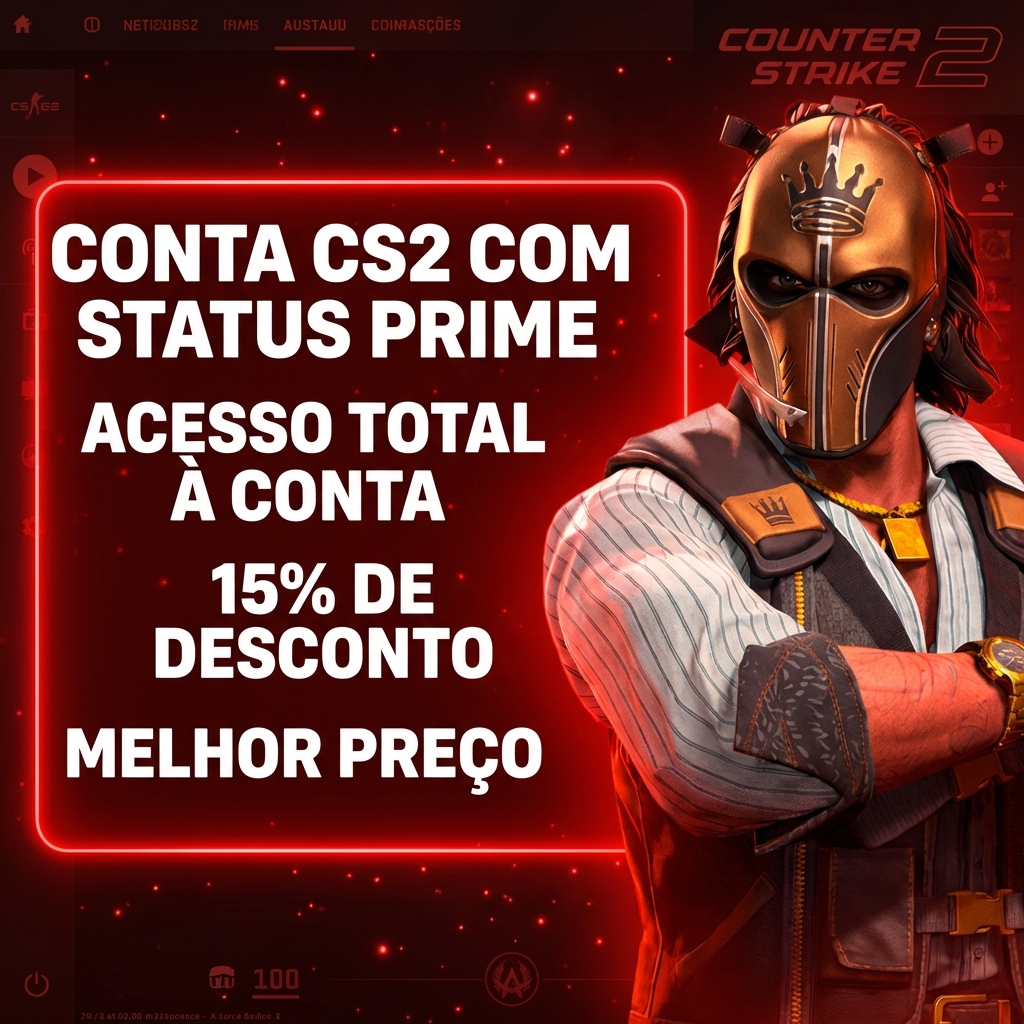 🕹️ Conta Steam CS2 — Prime (Entrega manual)