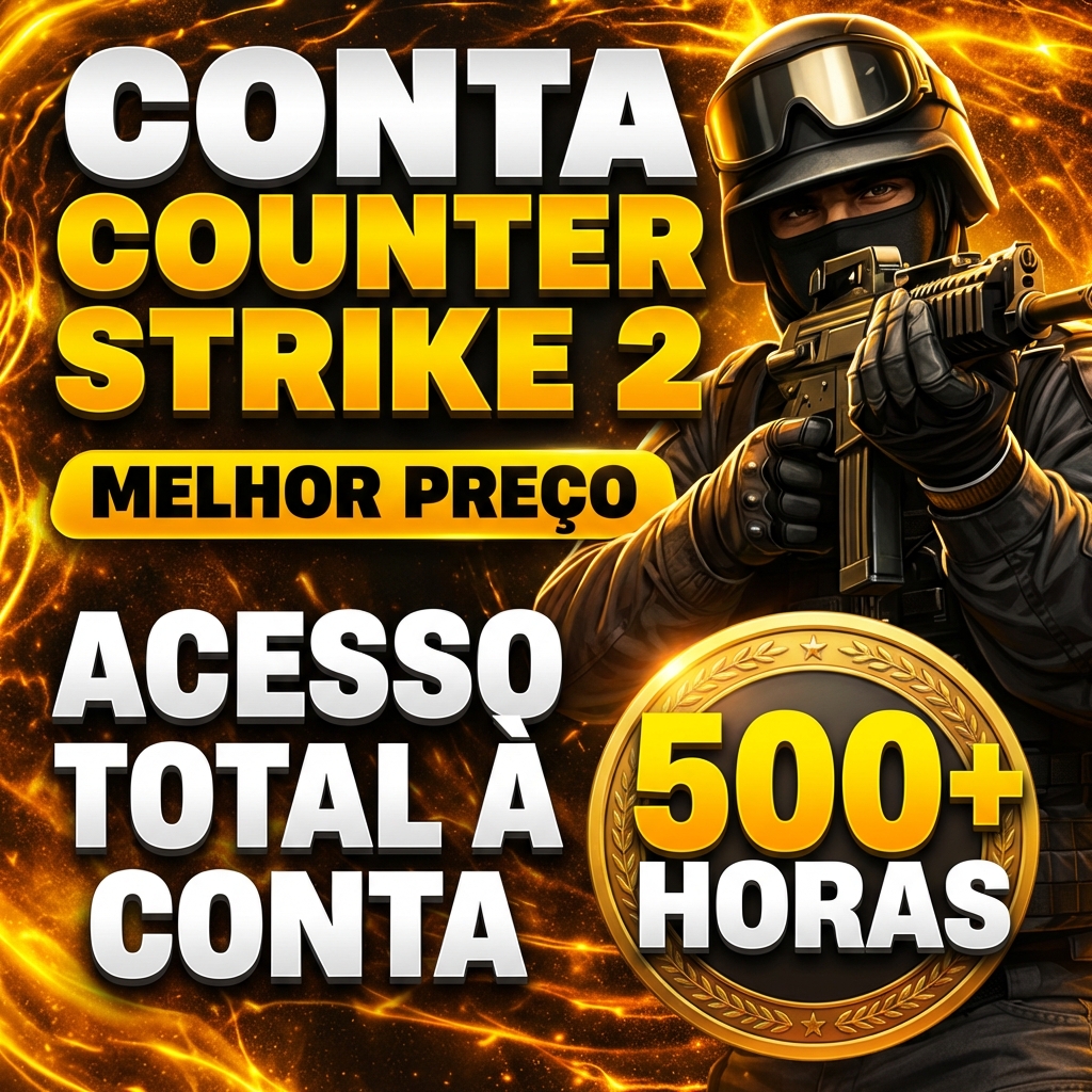 🚀 CS2 Account — Steam — 500+ horas (manual delivery)