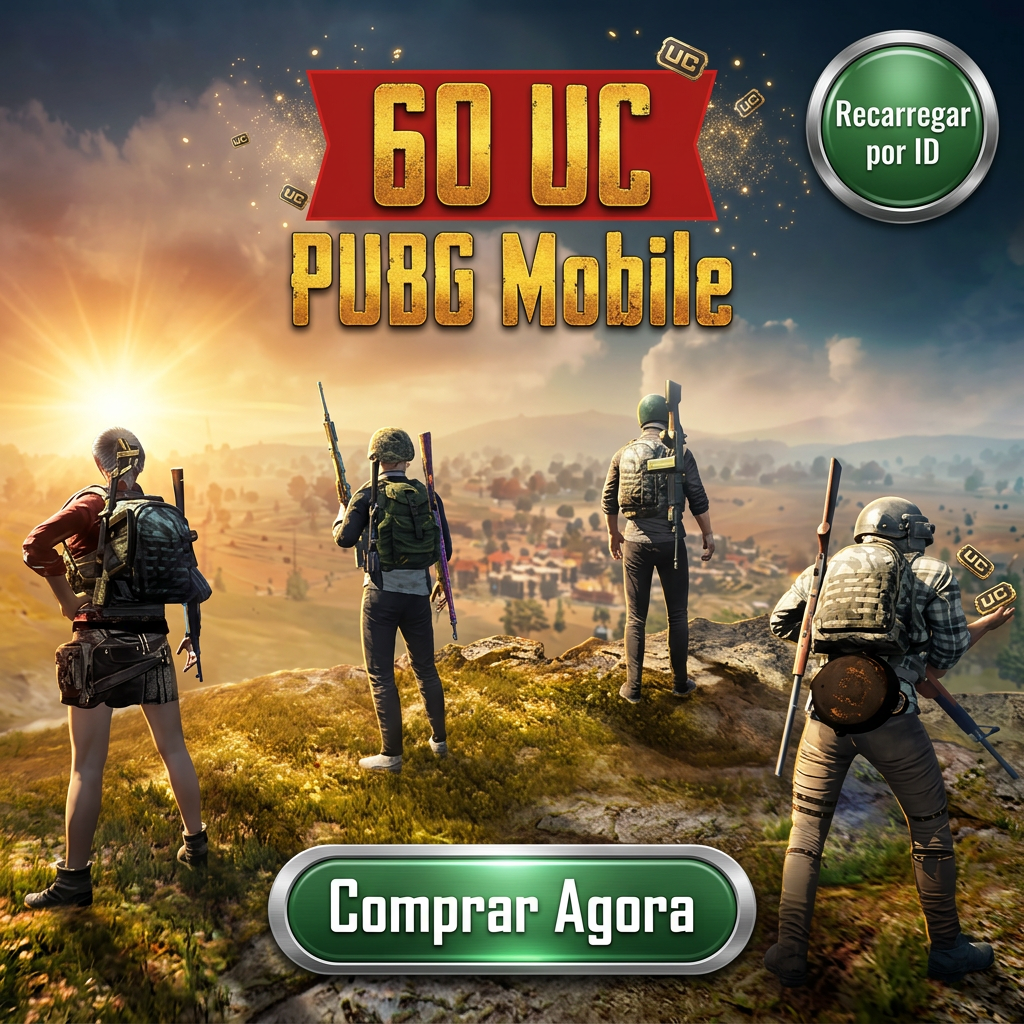 60 UC — Top-up Rápido (PUBG Mobile) Moeda