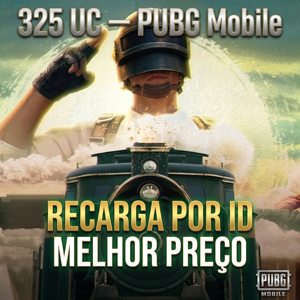 🔥 PUBG Mobile — 325 UC (via UID) Moeda