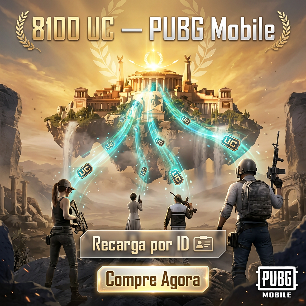 PUBG Mobile — Pacote 8100 UC ⚡️ Moeda