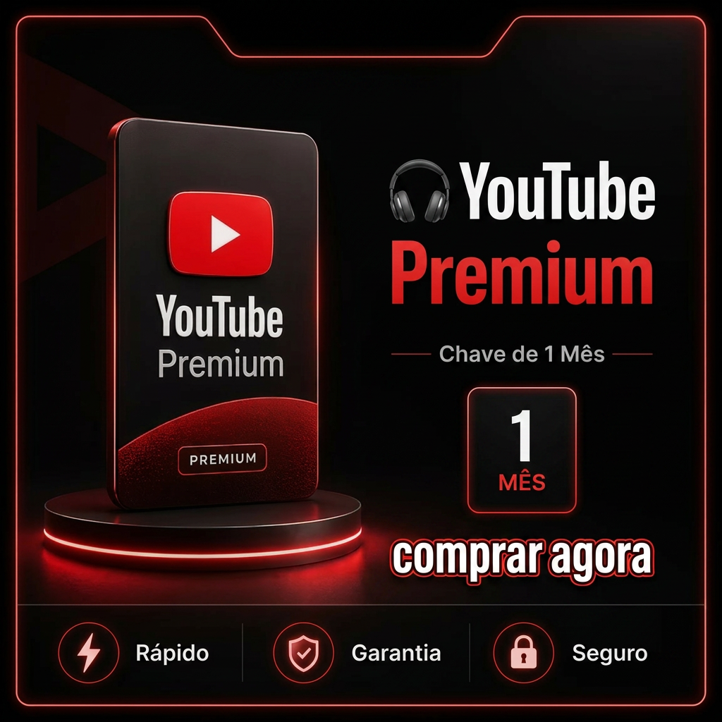 🌟 YouTube Premium 1 mês - Saldo Google Play com entrega manual