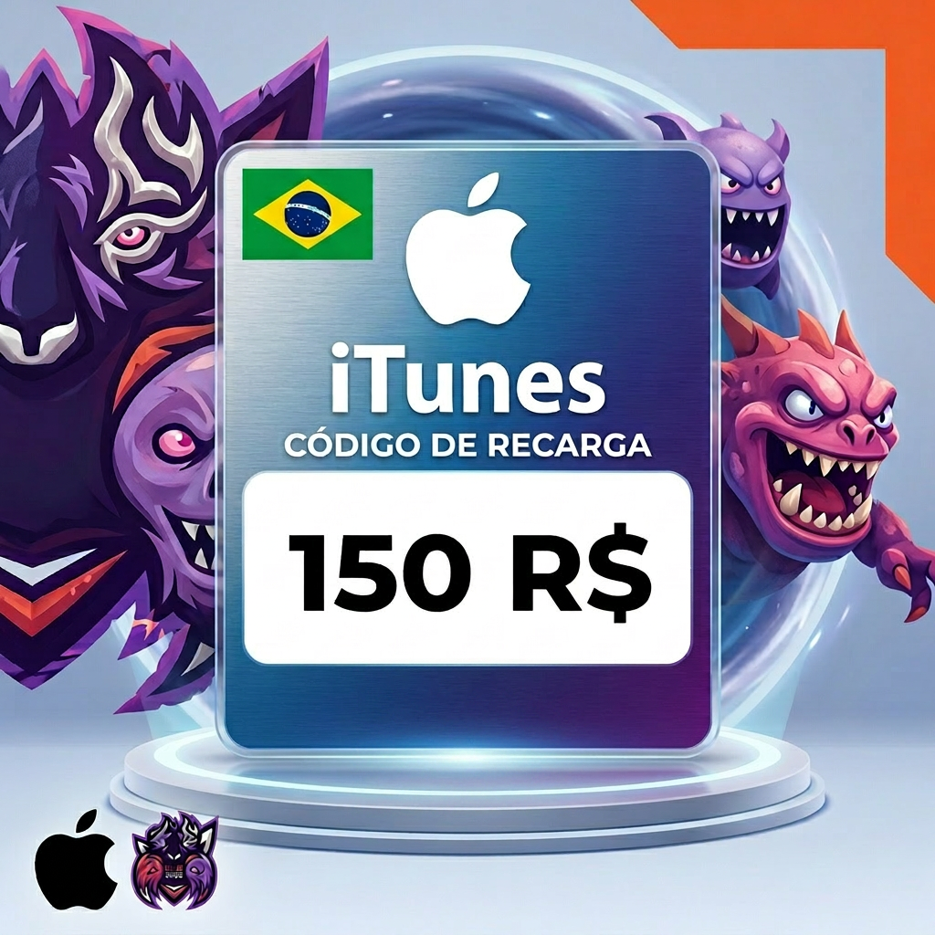 🖥️ 150 BRL Cartão iTunes 🧾 – Para todos os dispositivos