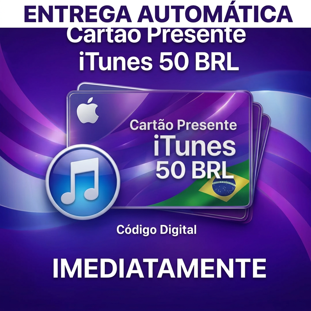 🧾 ITUNES Cartão-presente digital 🍏 50 BRL – Garantido⚡️