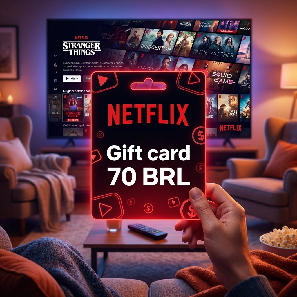 🎉 70 BRL de Netflix – presente instantâneo Plataforma