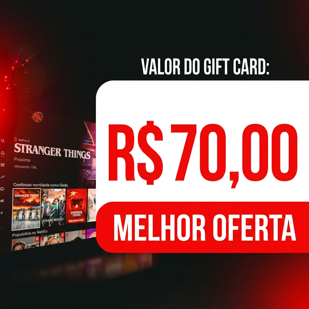 💎 Netflix 70 BRL – valor fixo, uso livre Plataforma