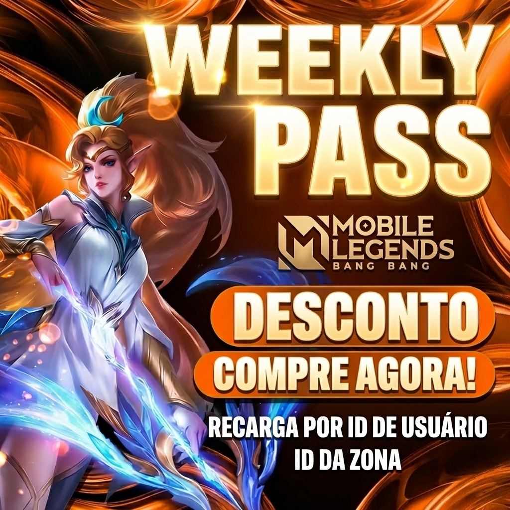 🎁 Receba Weekly Pass 💎 para Mobile Legends: Bang Bang agora