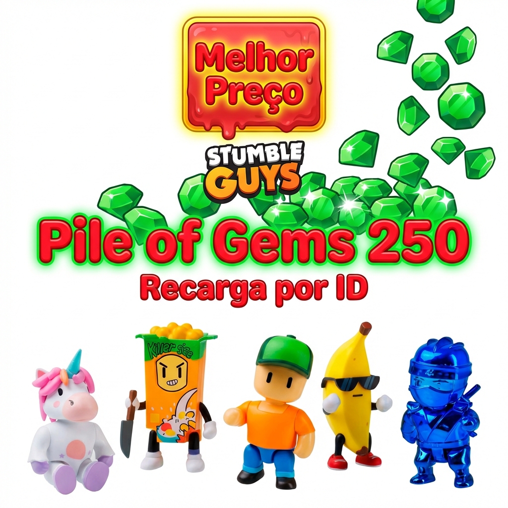 💎 Pile of Gems 250 — Stumble Guys 🕹️ Plataforma