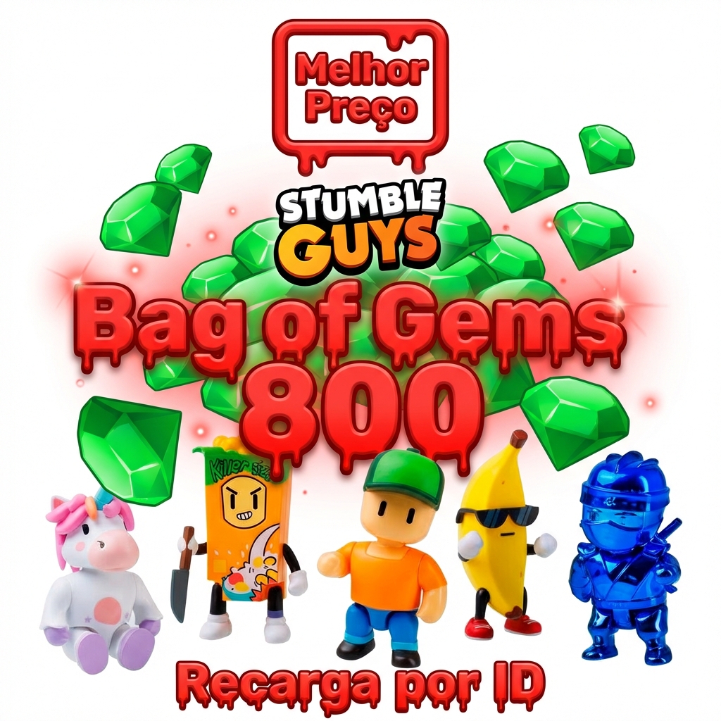 💎 Bag of Gems 800 — Stumble Guys 🕹️ Plataforma
