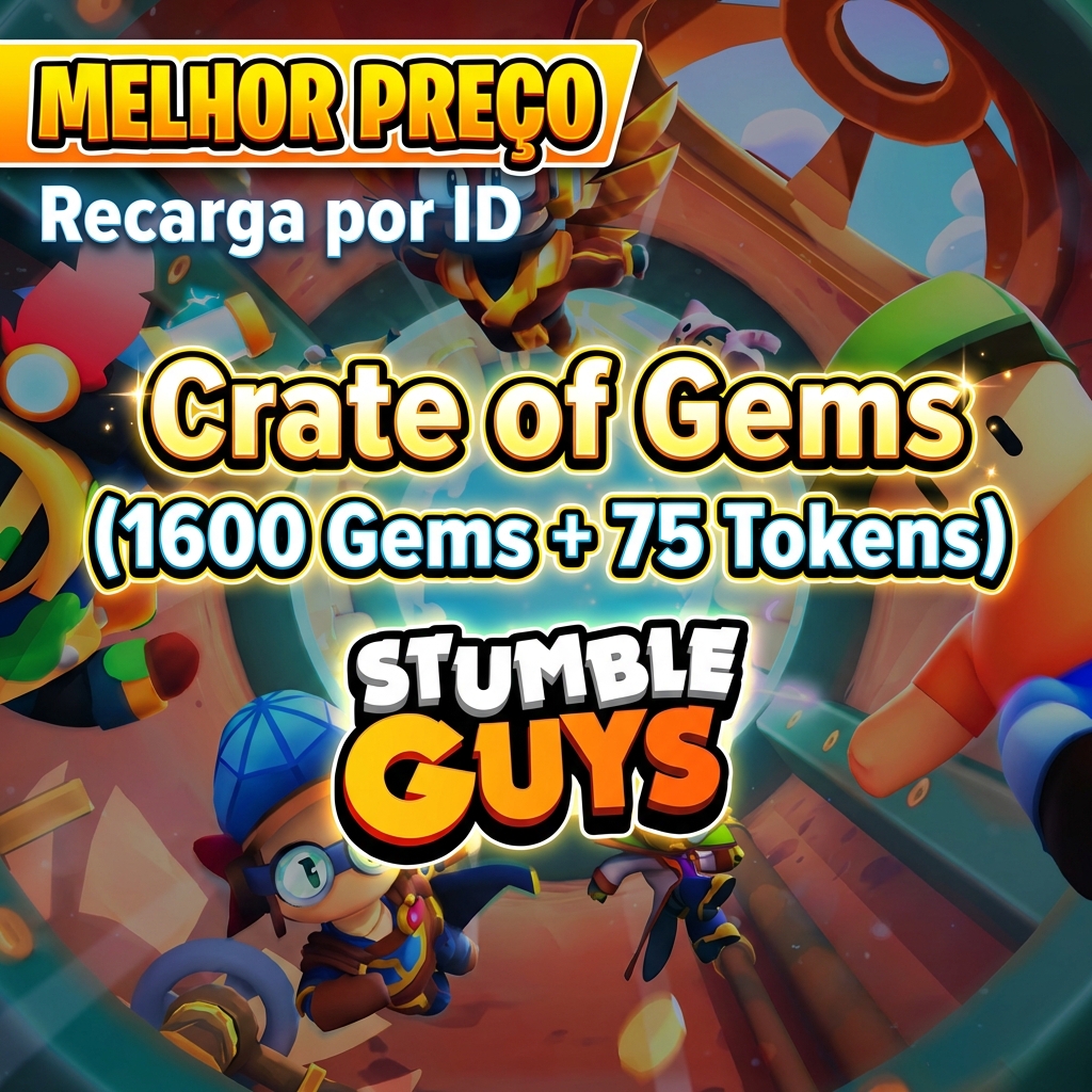 💎 Crate of Gems (1600 + 75) — Stumble Guys Plataforma