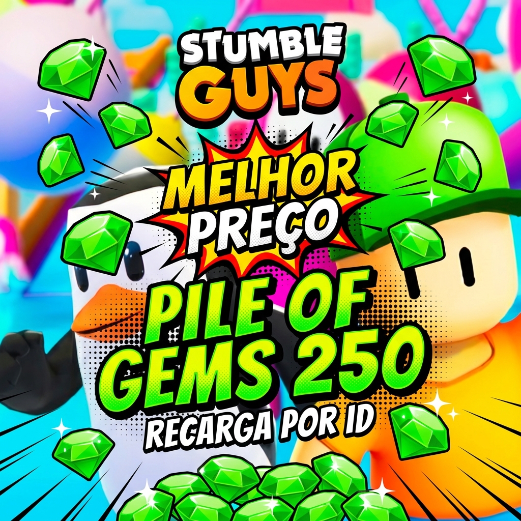 🎮 Stumble Guys — Pile of Gems 250 💎 Plataforma