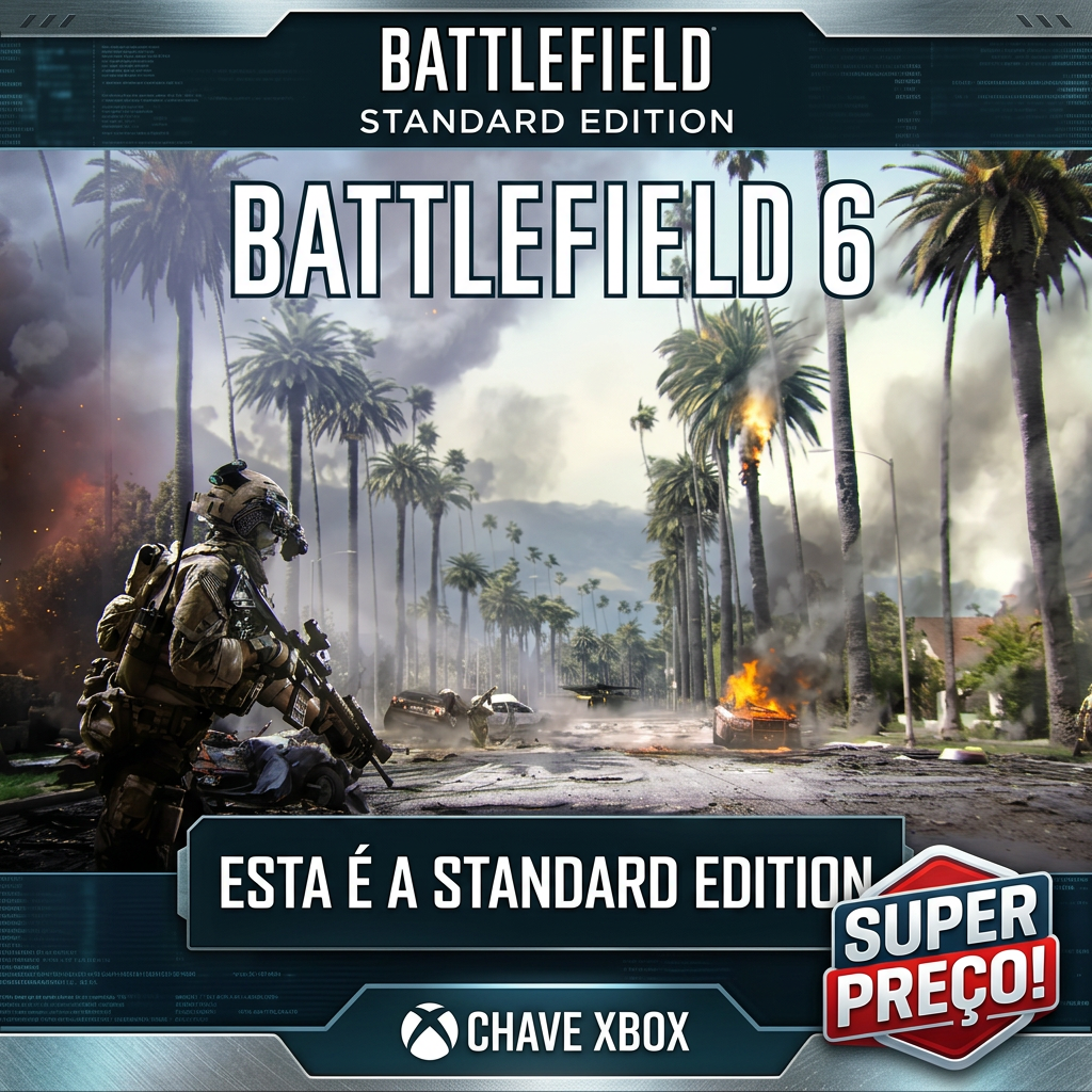 💥 +BATTLEFIELD 6 STANDARD! | Chave Xbox | Campanha + Multijogador | Envio manual