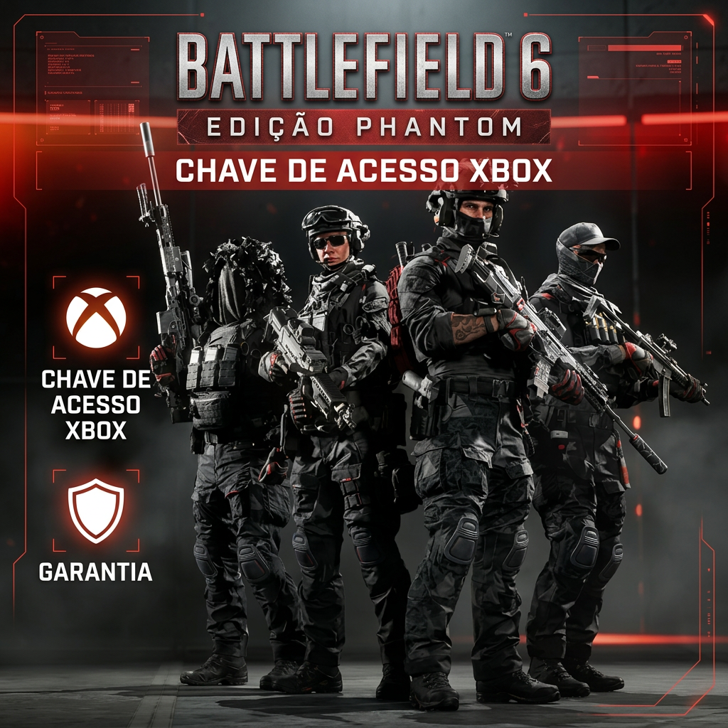 🌊 Battlefield 6 Phantom · Xbox Key · O poder das sombras · Envio manual
