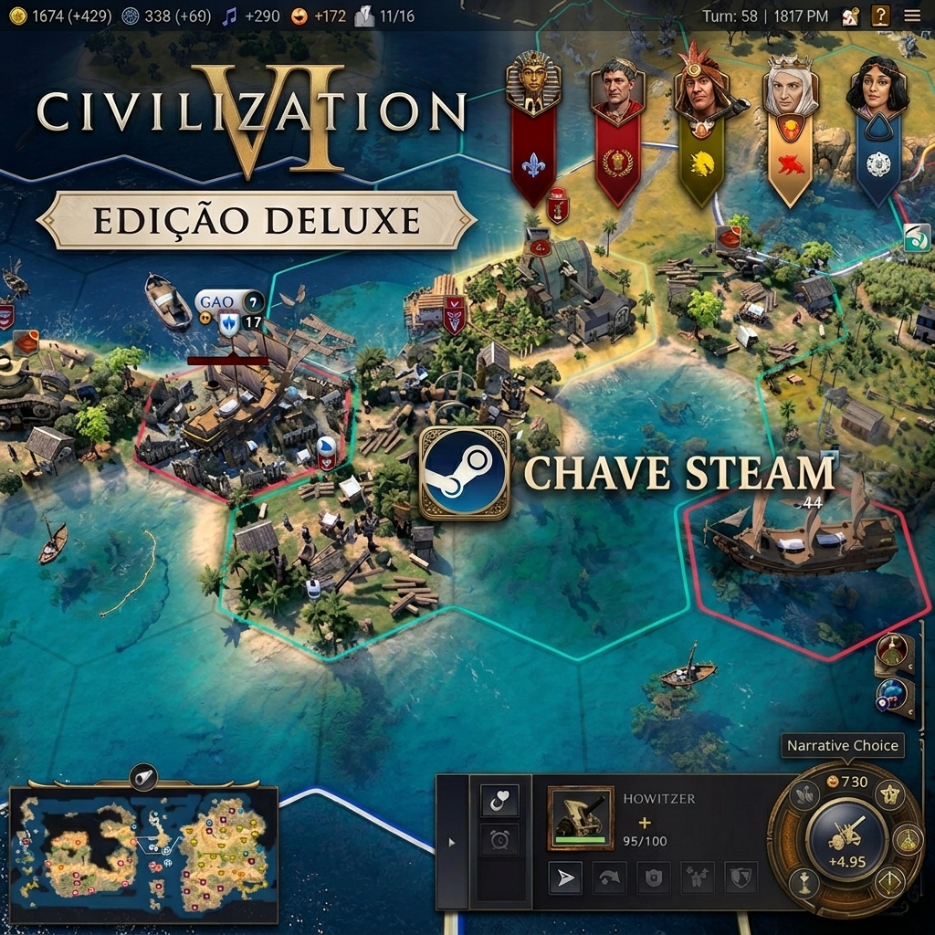 🎮 Civilization VII — Deluxe Edition | Chave Steam | Envio manual