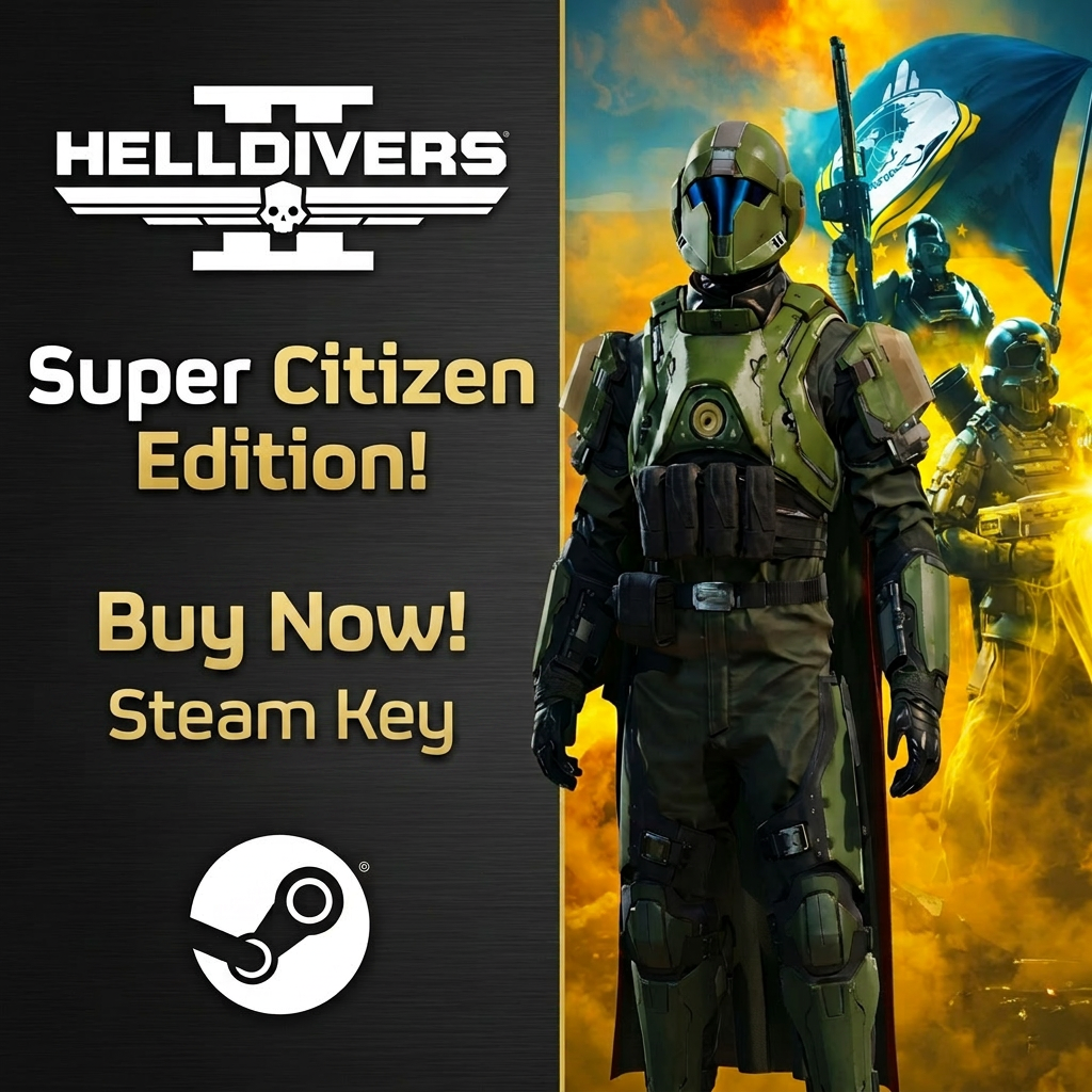 🔹 Steam Key · Helldivers 2 Super Citizen Edition · Envio manual