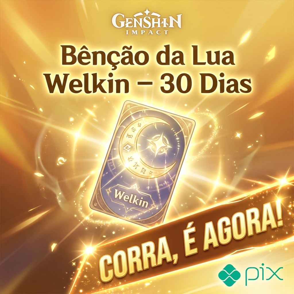 Genshin Impact — Blessing of the Welkin Moon (30 dias) 🌙✨ Serviço