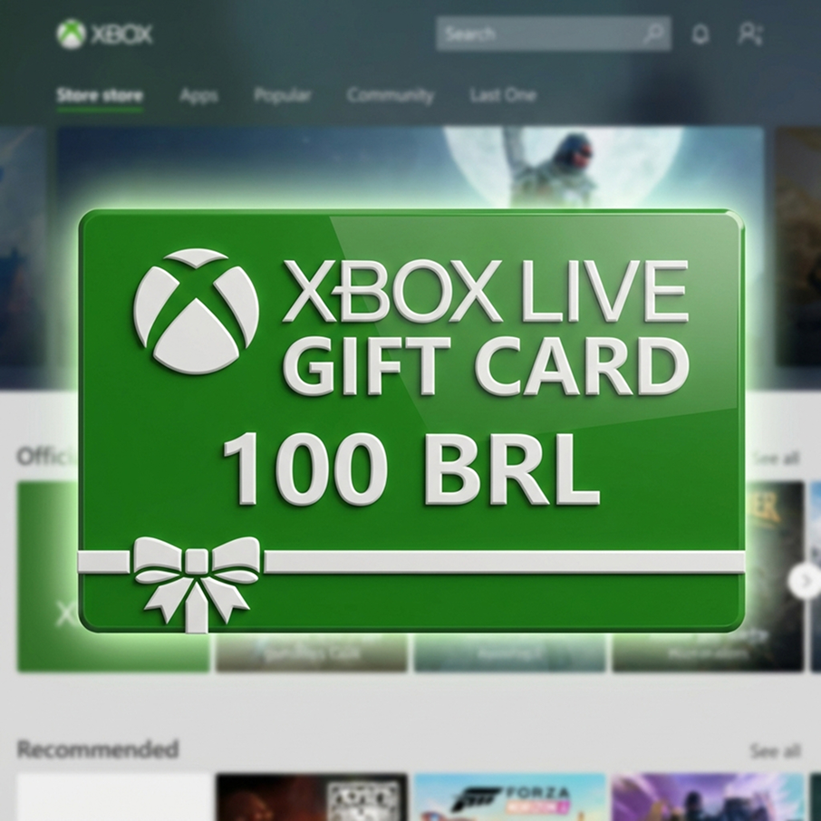 Xbox Live Gift Card 100 BRL — Crédito Digital Oficial 🎮 Plataforma