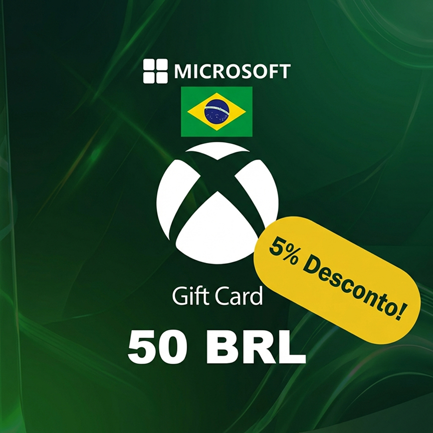 Xbox Live Gift Card 50 BRL — Saldo Digital Seguro 💳🔥Desconto🔥 Plataforma