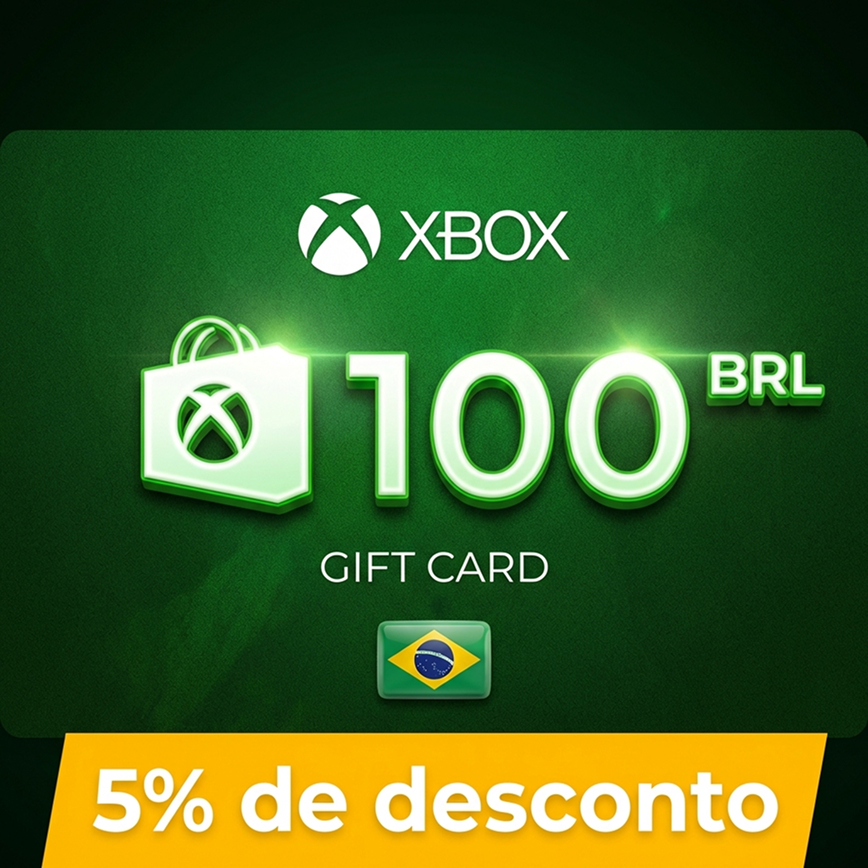 Xbox Live Gift Card 100 BRL — Saldo Digital Seguro 💳 Plataforma