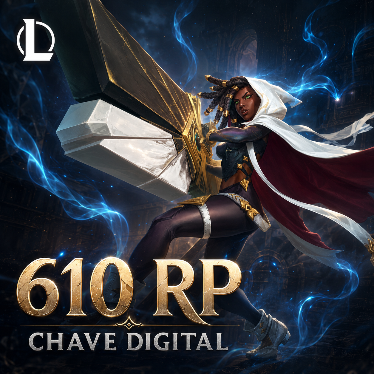 ✅ GARANTIA DE RESGATE | 610 Riot Points (RP) | Código Digital | League of Legends | Brasil