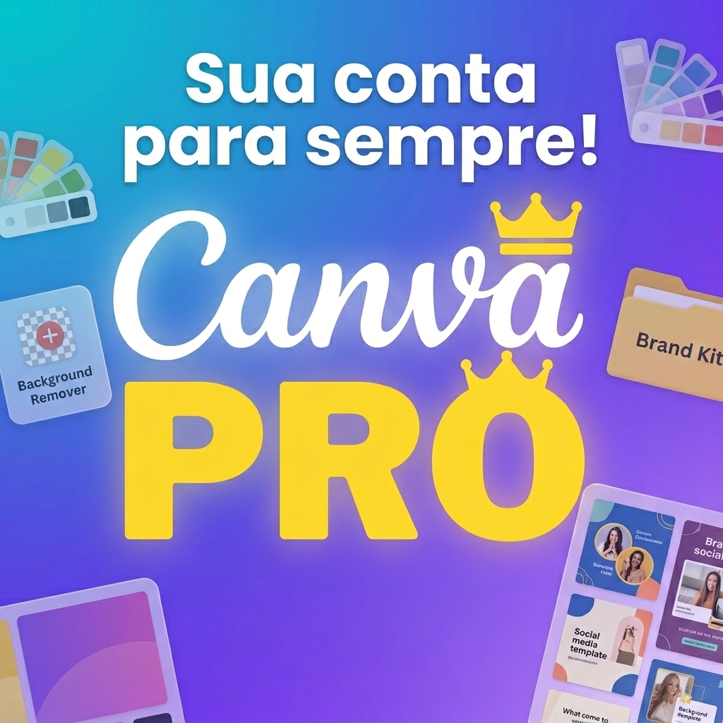 🚀 +CANVA PRO 12 MESES! | Acesso Ilimitado + IA | Conta Pronta | Brasil — funciona! Plataforma