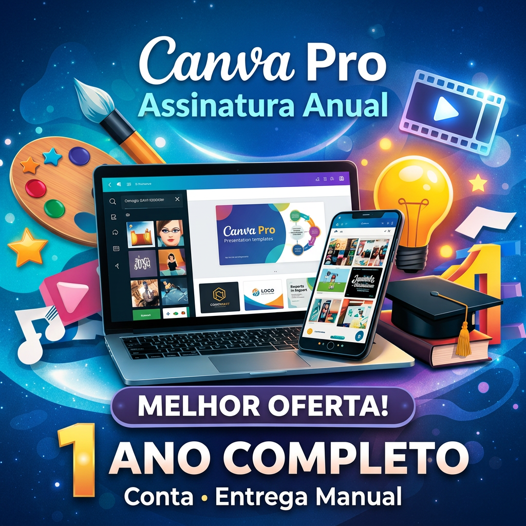 ✅ ACESSO GARANTIDO | Canva Pro 365 Dias | Conta Pronta | Design Ilimitado | Envio Manual Plataforma