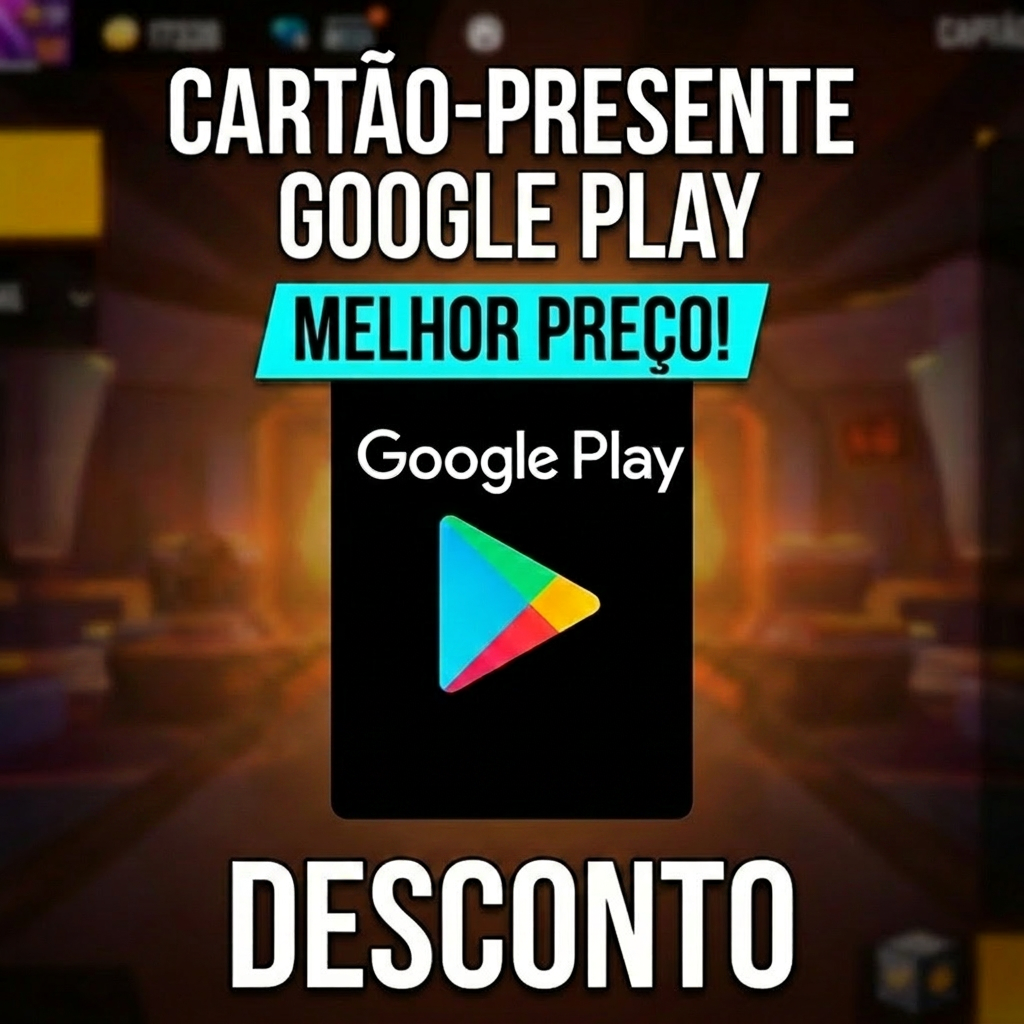 🔥 Gift Card Google Play R$ 50 — Brasil 🇧🇷 (Preço Promocional) Plataforma