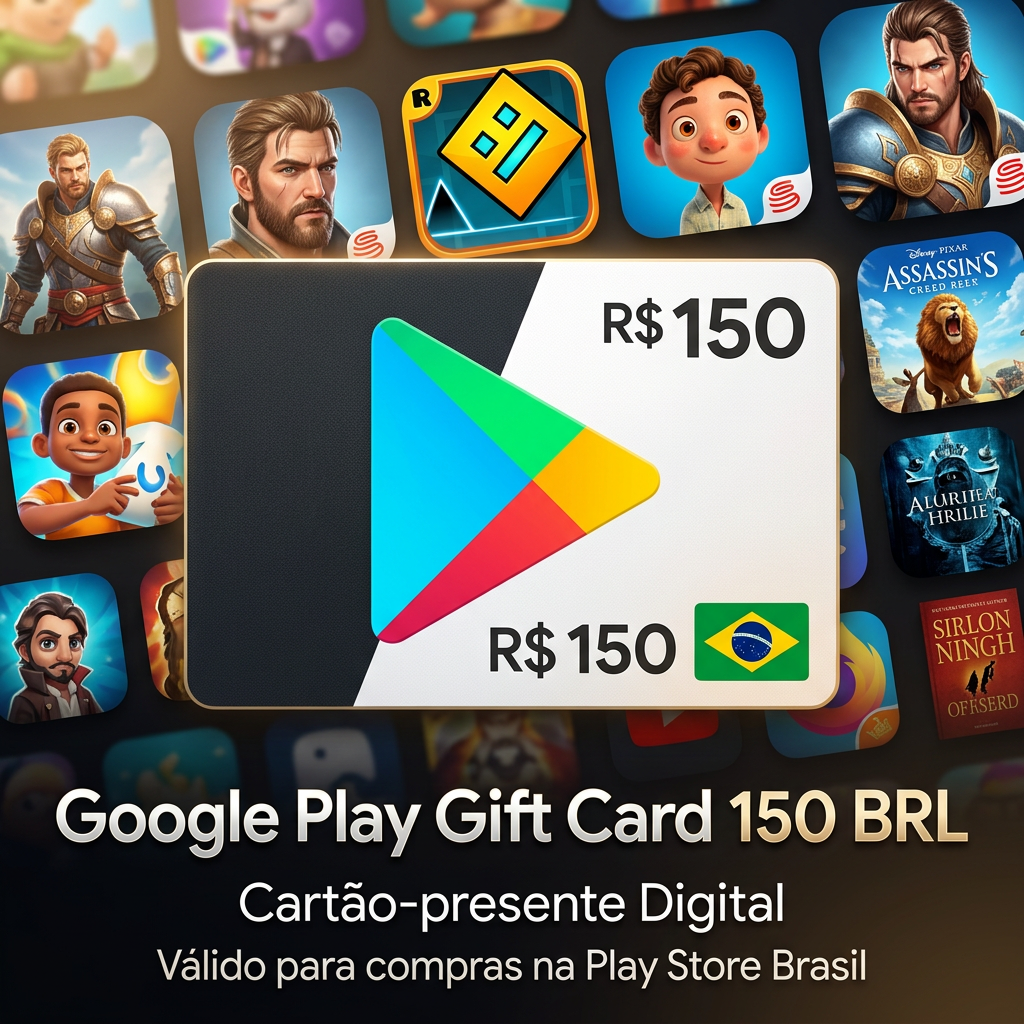 🎯 R$ 150 Google Play Brasil — Saldo Completo para sua Conta Plataforma