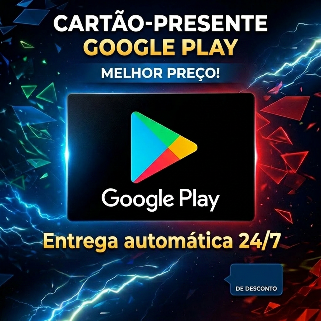 🎁✨ Google Play Gift Card R$ 30 (Brasil) — ENTREGA AUTOMÁTICA 24/7 + DESCONTO ESPECIAL ✨🎁 Plataforma