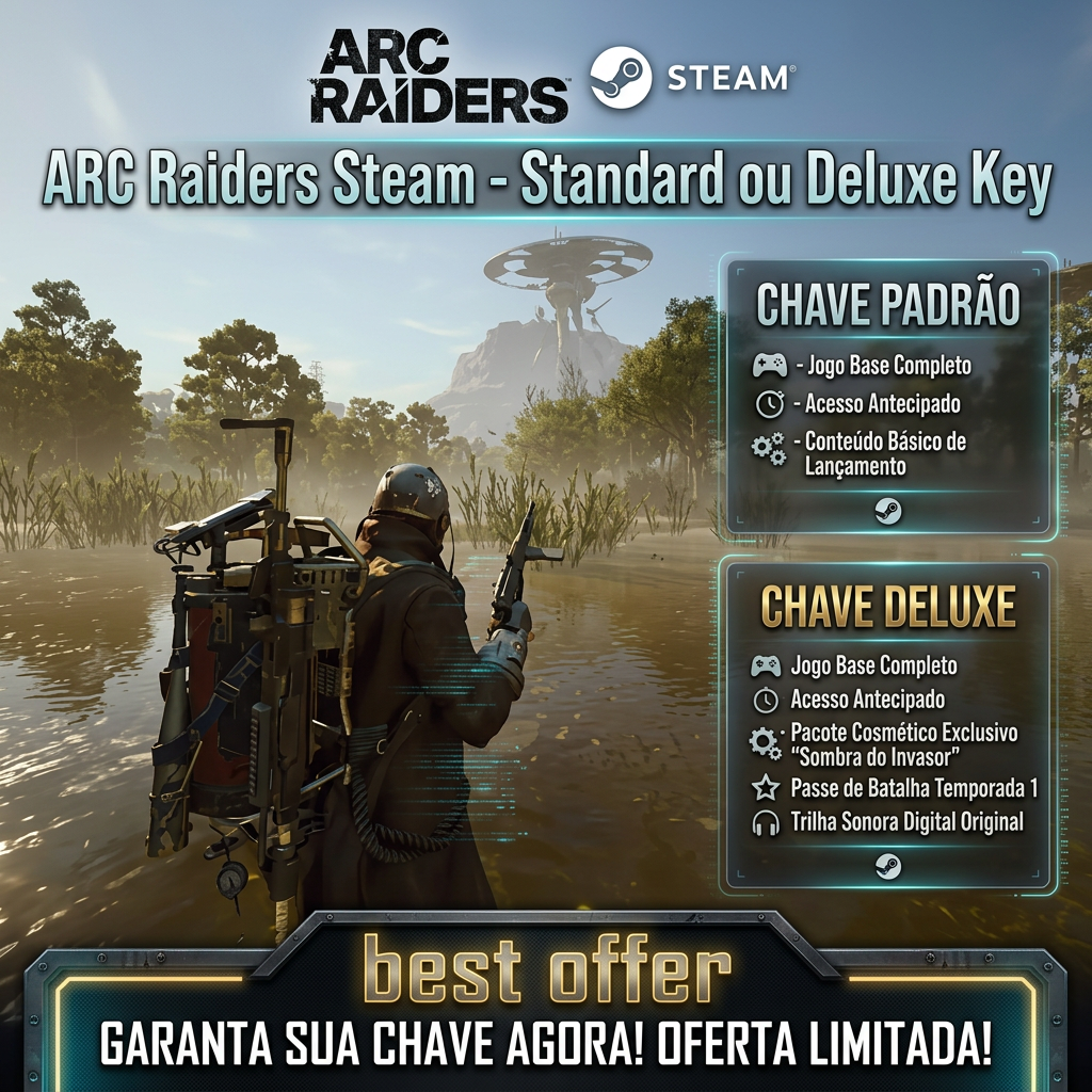 🚀 ARC Raiders Steam - Standard ou Deluxe | Chave digital com entrega manual