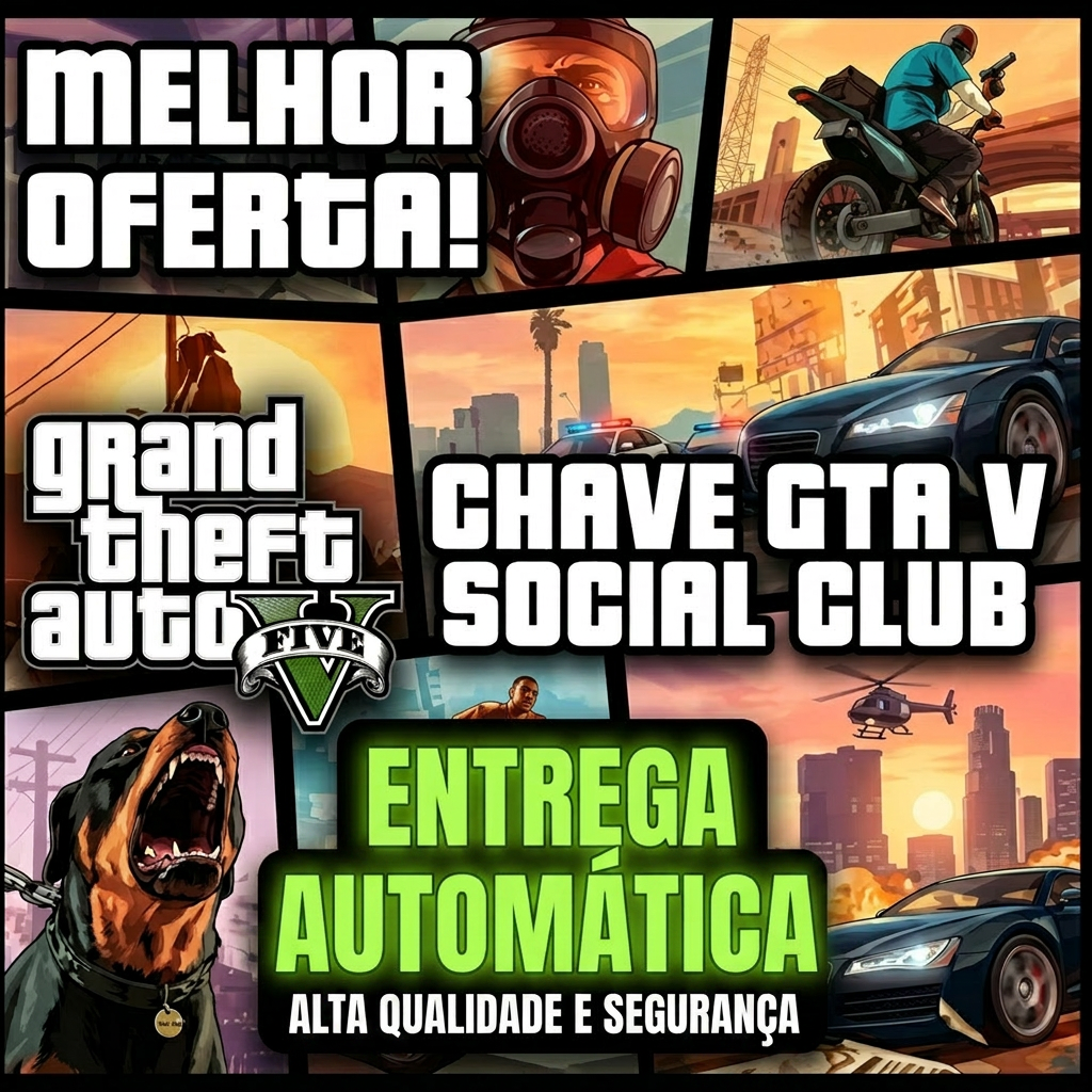 🚗 +GTA V PREMIUM! DUAS VERSÕES + ONLINE + BÔNUS! | Rockstar Key | Brasil — funciona! Chave