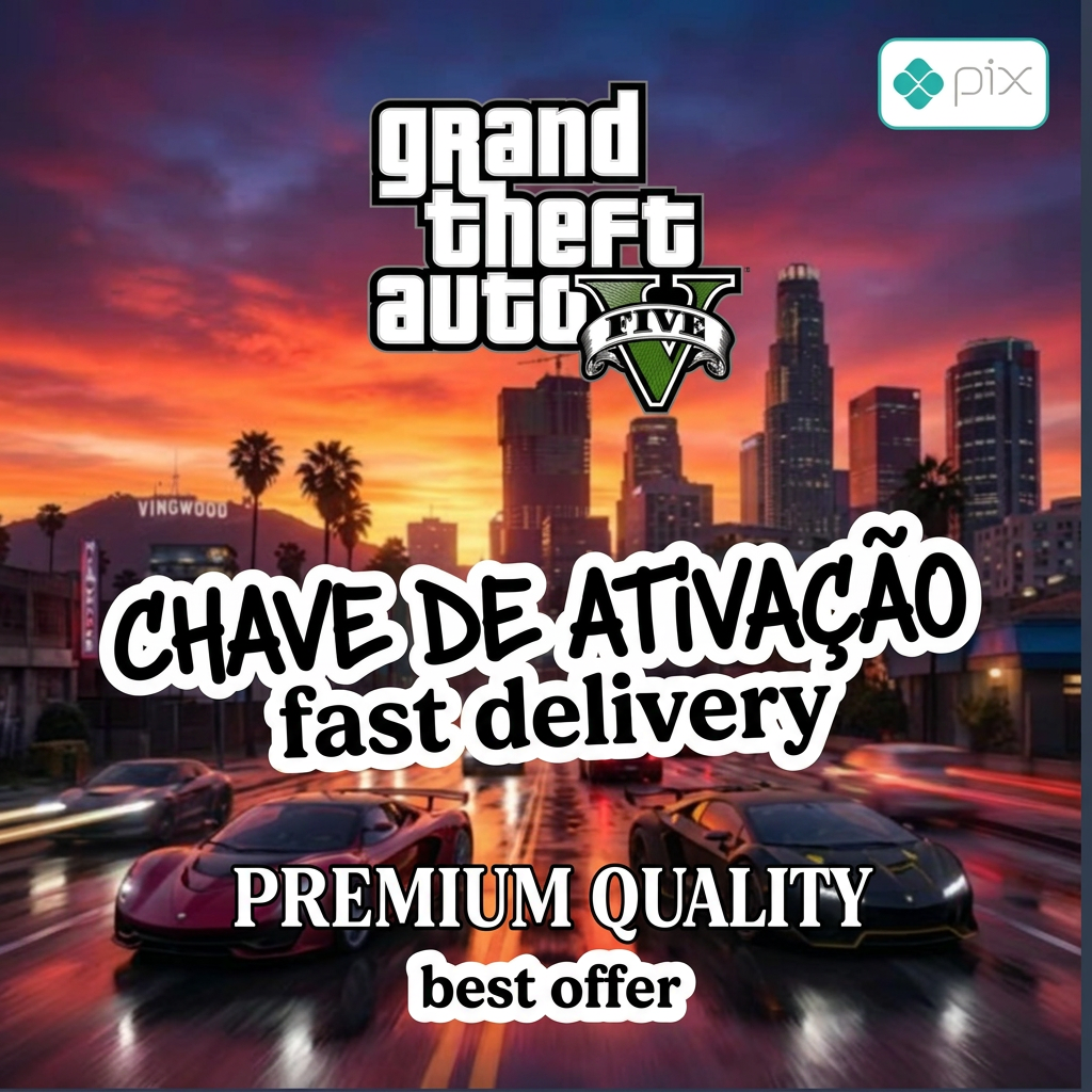 💻 GTA V Premium Online Edition | PC Rockstar Key | Instruções detalhadas | Envio manual Chave