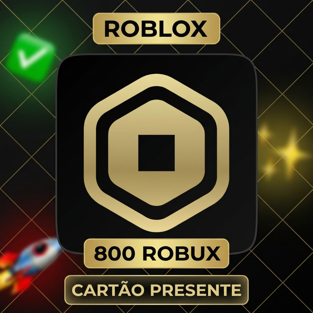 ✅ GARANTIA DE RESGATE | Roblox Gift Card 800 Robux | Código Digital | Envio Manual Plataforma