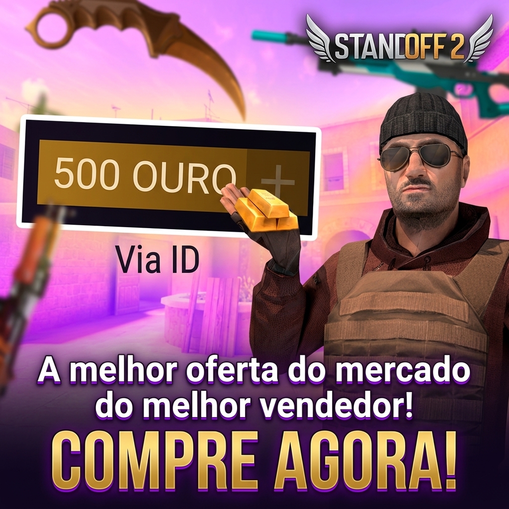 🔐 GARANTIA DE ENTREGA | 500 Gold Standoff 2 | Recarga por ID | Global | Envio manual Moeda