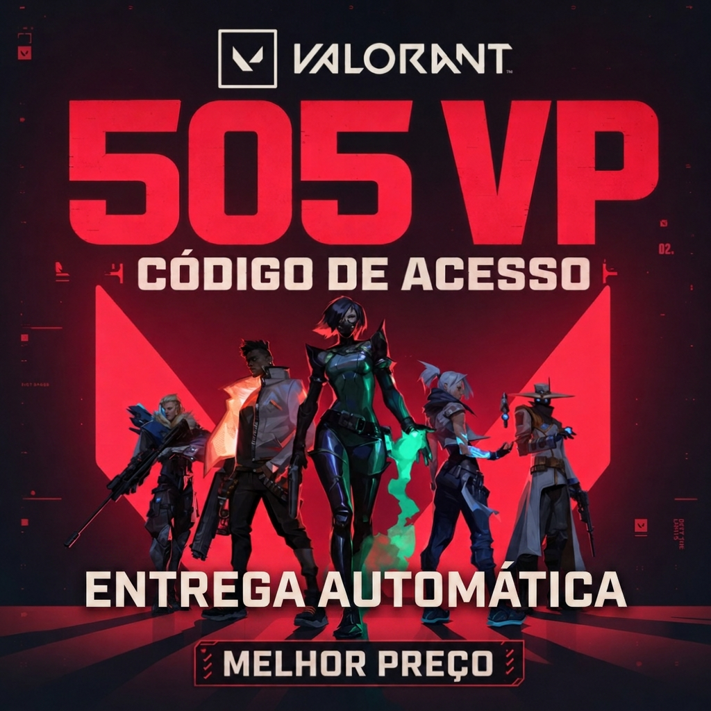 💛 Valorant 505 VP Brasil - Codigo digital com autodelivery ⚡🎯