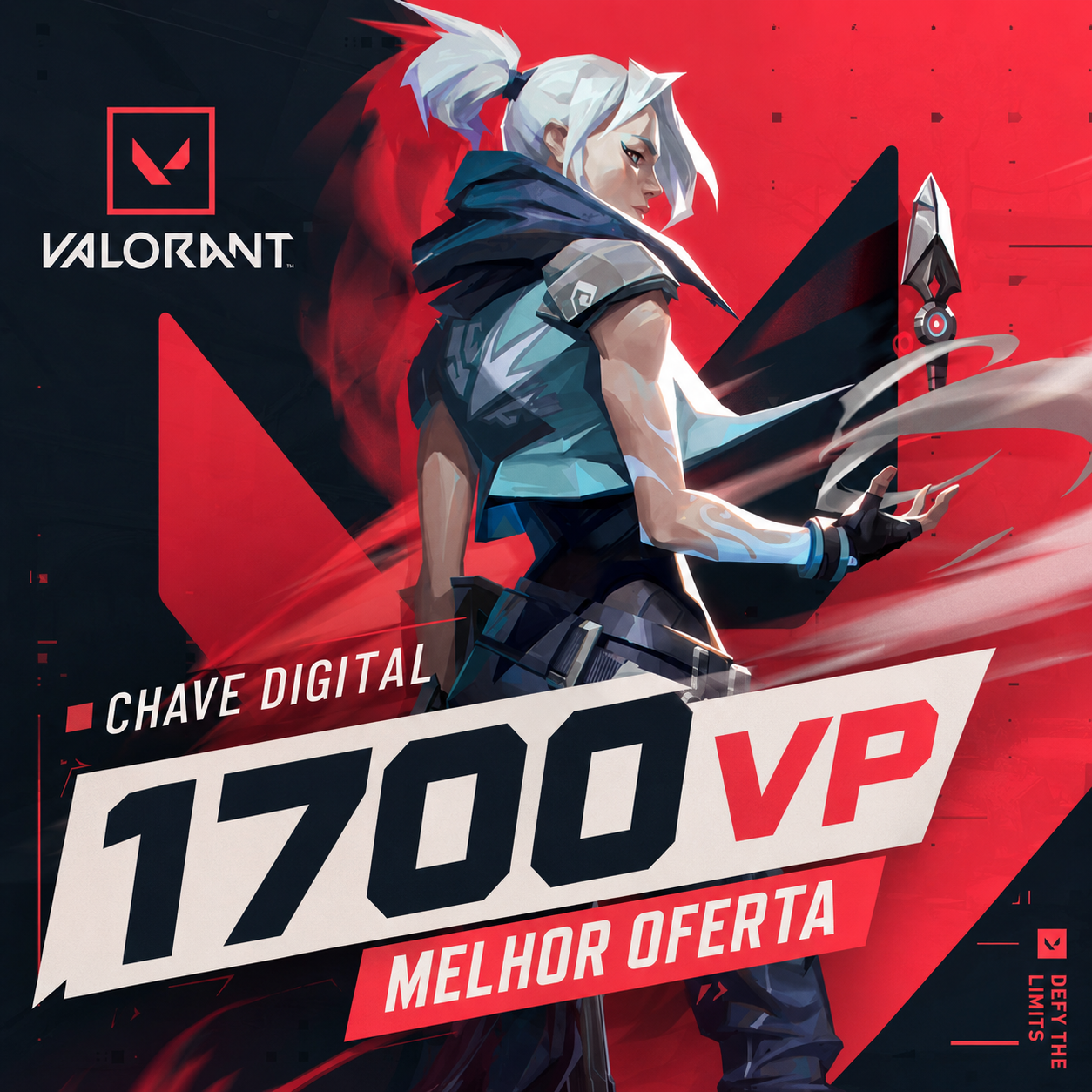 Valorant 1700 VP | Cartão Presente | Brasil | Entrega em mãos