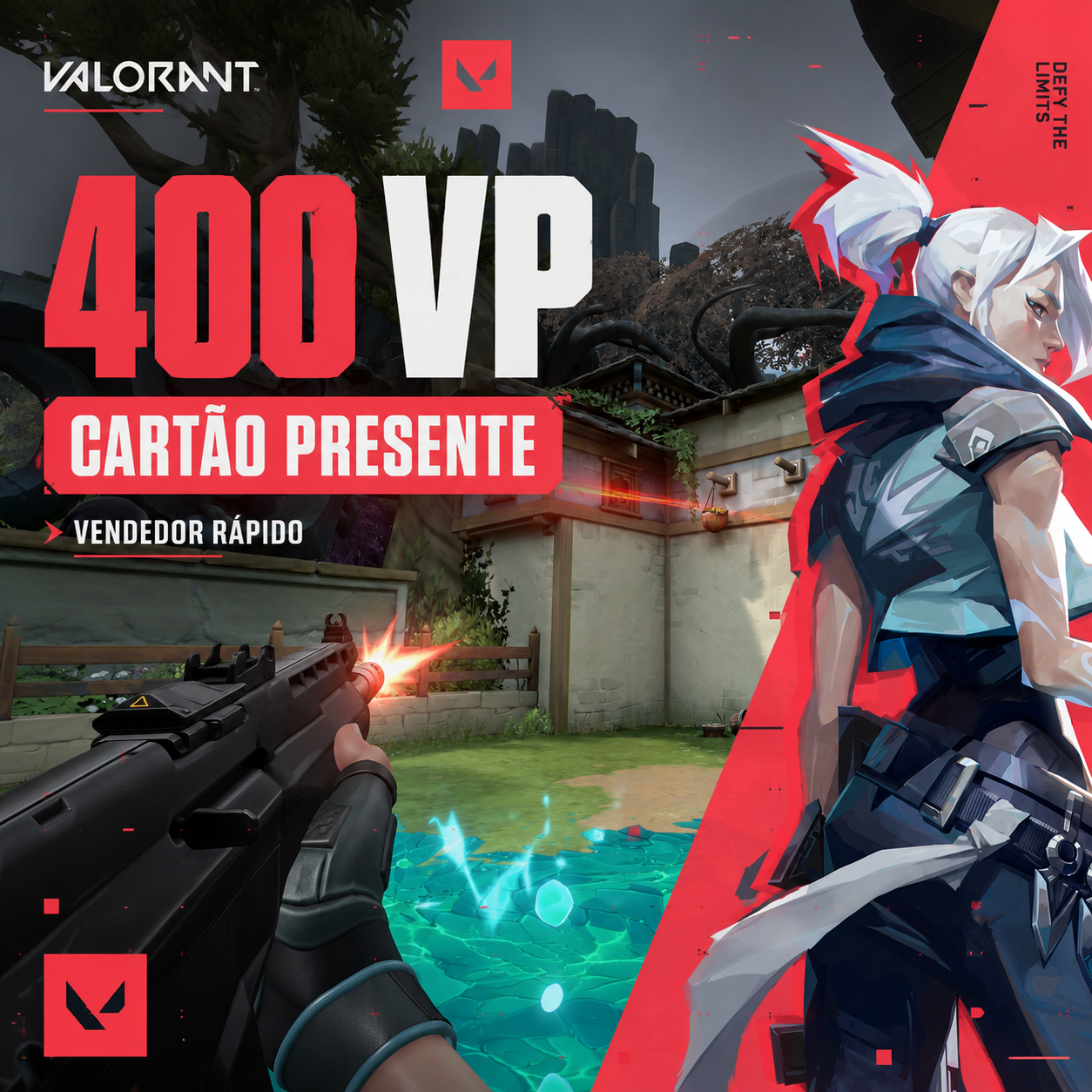 ✅ GARANTIA | Cartão-presente Valorant 400 VP | Brasil