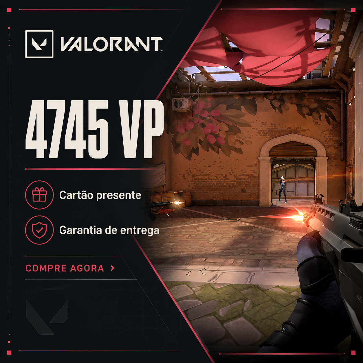 ✅ GARANTIA | Cartão-presente Valorant 4745 VP | Brasil
