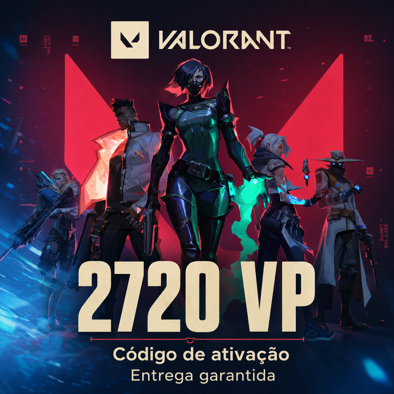 Estilo Importa | Cartão Presente Valorant 2720 VP | Brasil | Destaque-se no Campo de Batalha