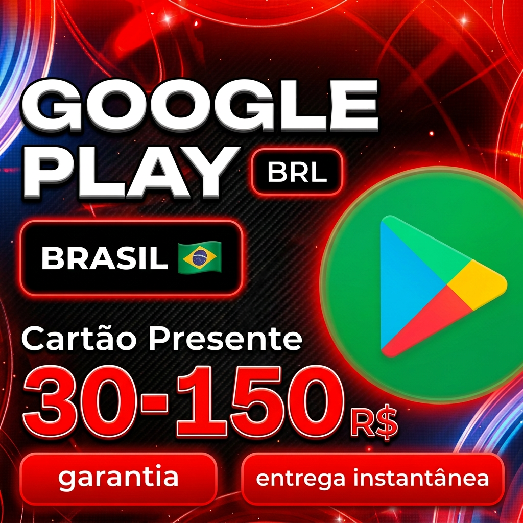 24/7 CÓDIGO DE RECARGA GOOGLE PLAY BRASIL 30–150 BRL Plataforma
