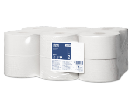 Туалетная бумага в рулоне TORK Universal 1 слойная натуральный цвет 200 м (артикул производителя 120197)