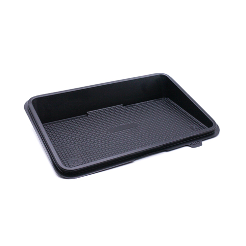 Контейнер  для суши пластиковый прямоугольный 230х153х20 мм черный