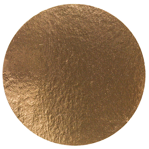 Подложка картон круглая d24см 0,8мм золото  